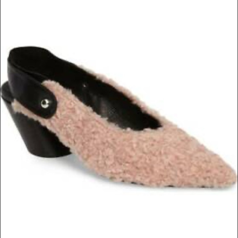 Shellys London Felicia Faux Shearling Mule